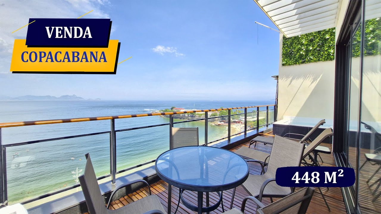 PRAIA DE COPACABANA POSTO 6 SENSACIONAL COBERTURA REFORMADÍSSIMA PREMIUM 448M² 7 QUARTOS 8 BANHEIROS