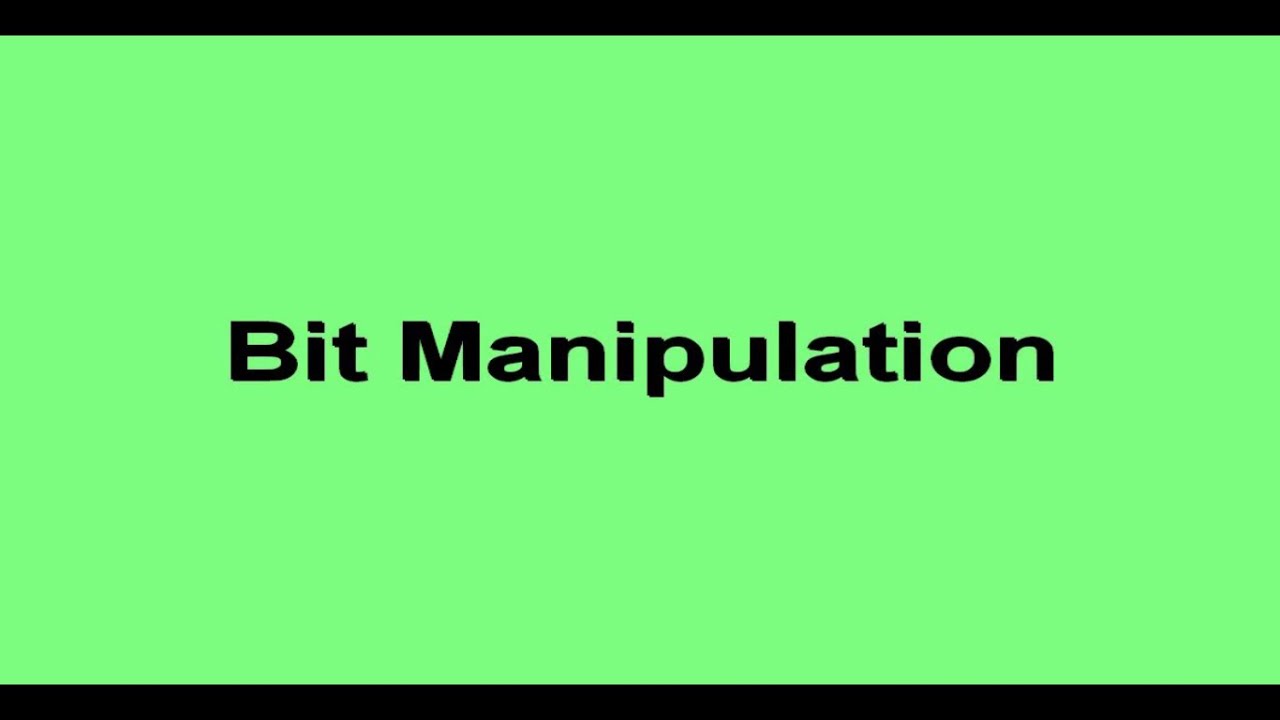 Bit Manipulation
