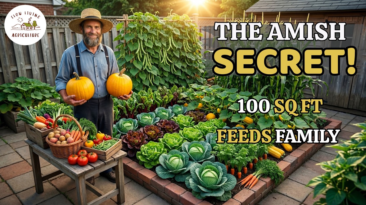 The Amish Secret | How 100 Square Feet Can Feed Your Family For An Entire Year