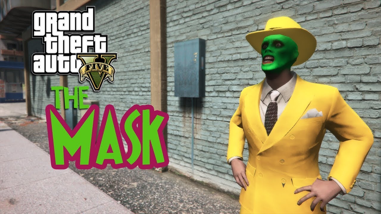 THE MASK VS RANDOM CRIMINALS!! (GTA 5 PC MODS)