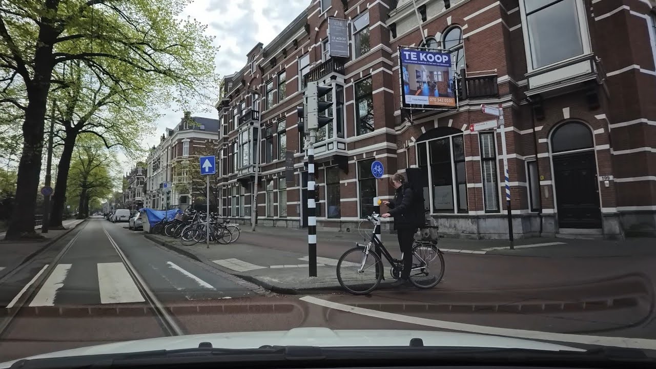 Spring Car Ride in The Hague, Netherlands | Camera 2 | #eleonoraswalks