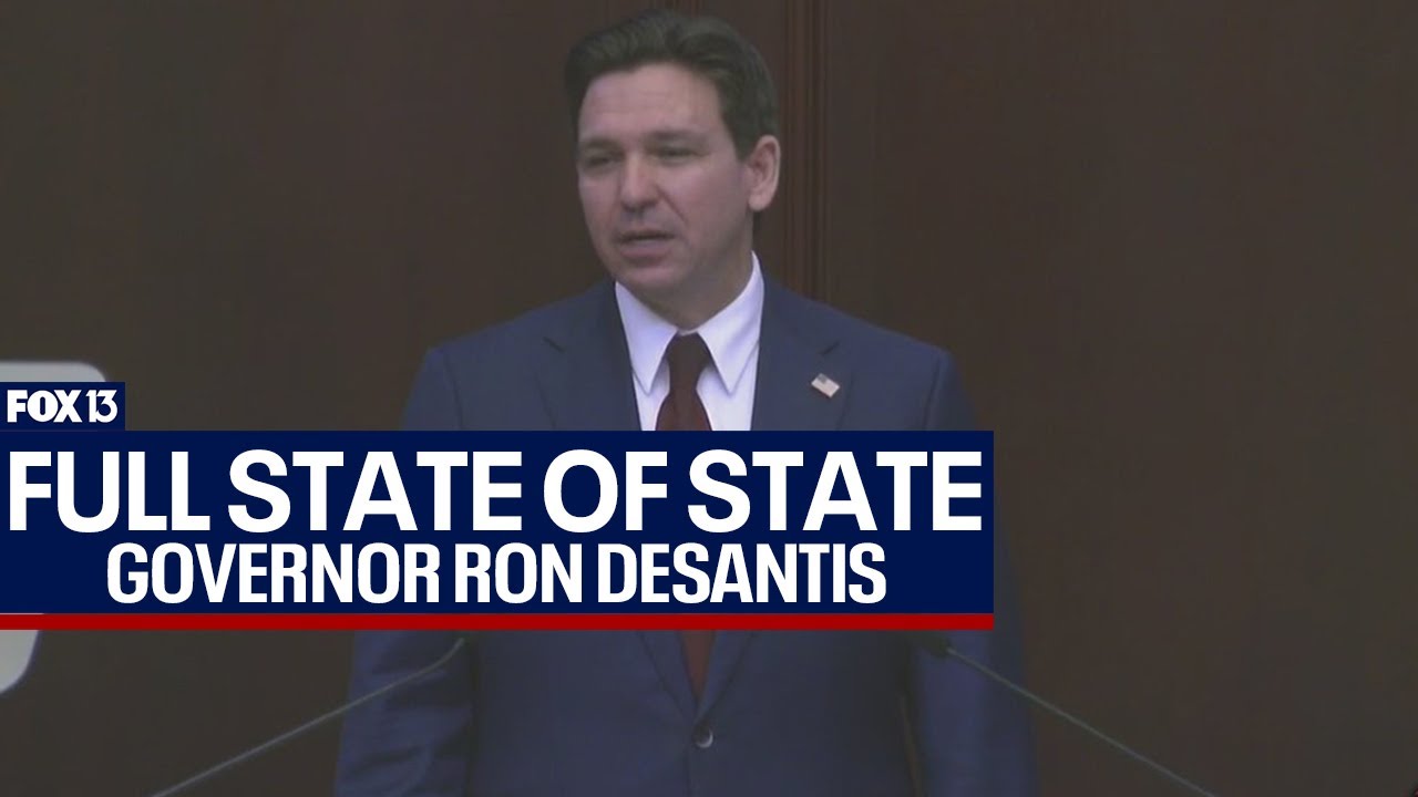 Full address: Florida Gov. DeSantis delivers State of State