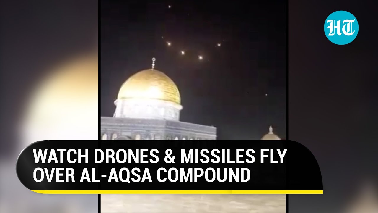 Iran Attack: Missiles Fly Over Al-Aqsa Mosque Compound | Palestinians In West Bank, Gaza Cheer