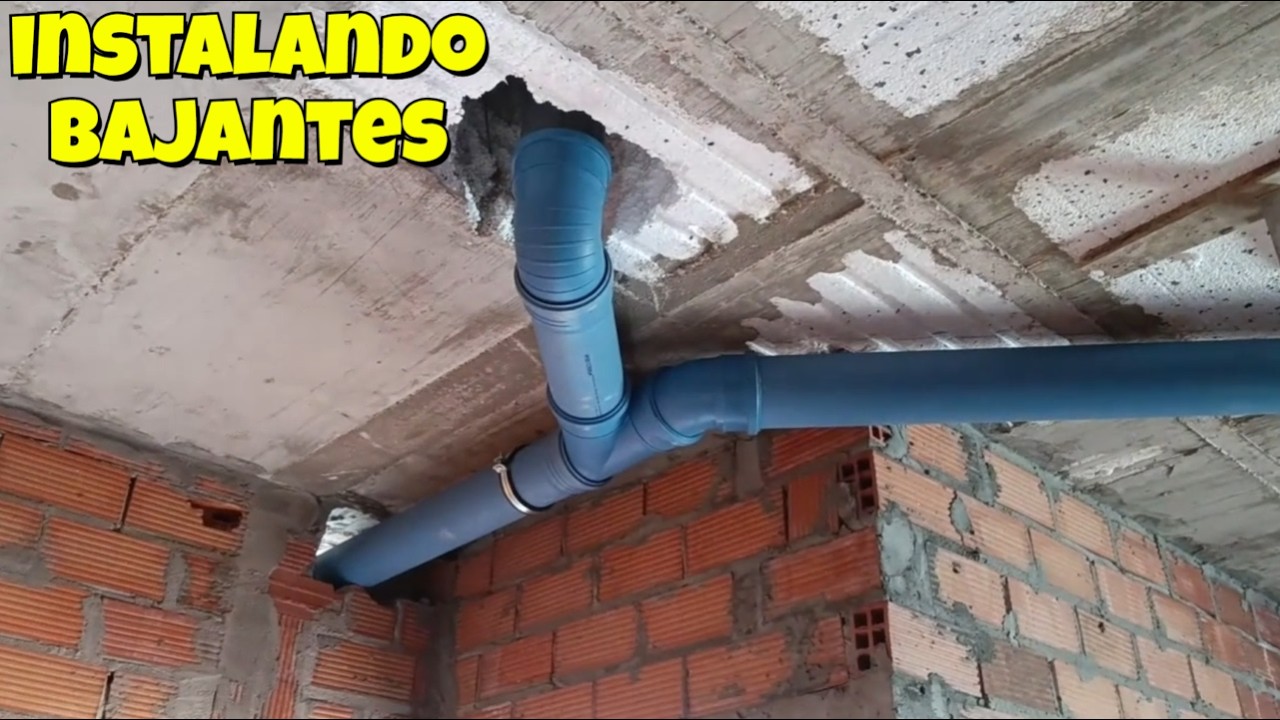 bajantes de pluviales en obra