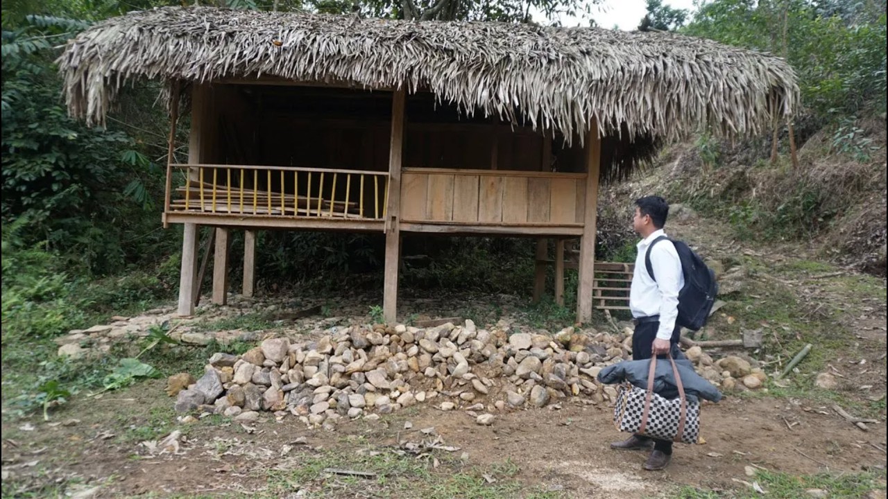 Young Man leaves the city for the forest and clean Old House for future living | Start to Finish