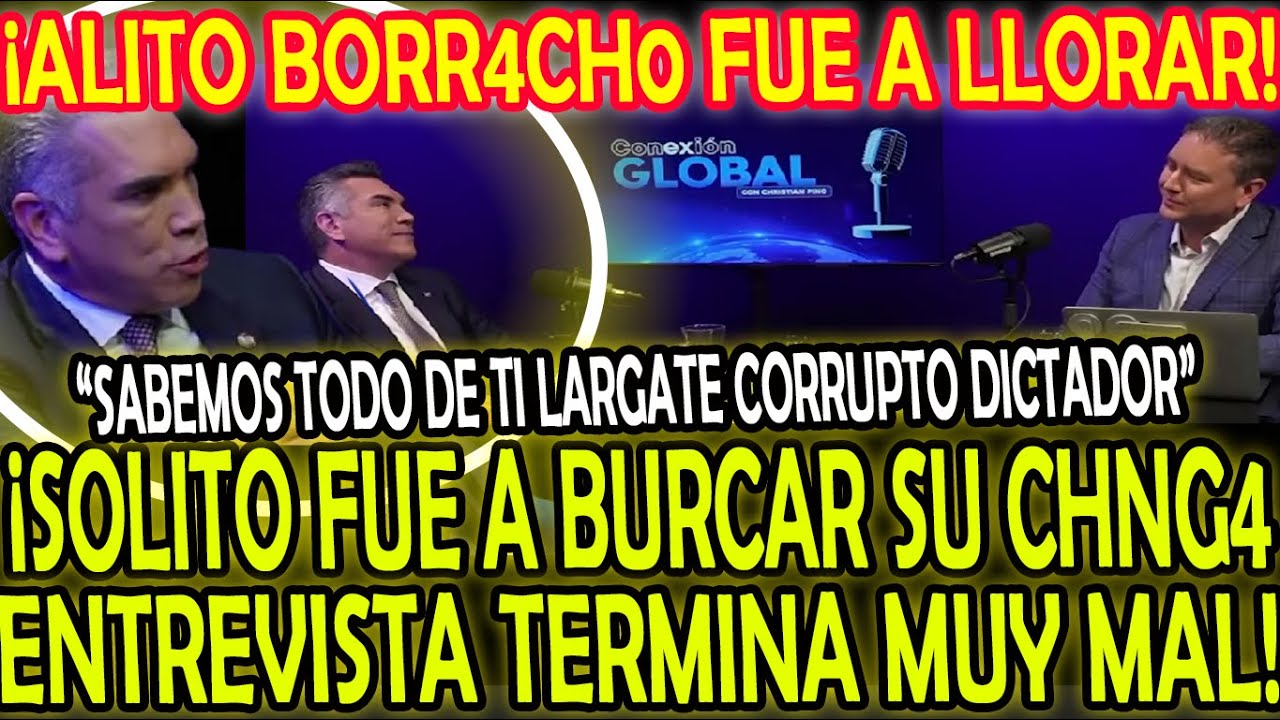 ¡ALITO FUE A LLORAR! ¡ENTREVISTA TERMINA MUY MAL! "SABEMOS DE TI LARGATE DICTADOR"