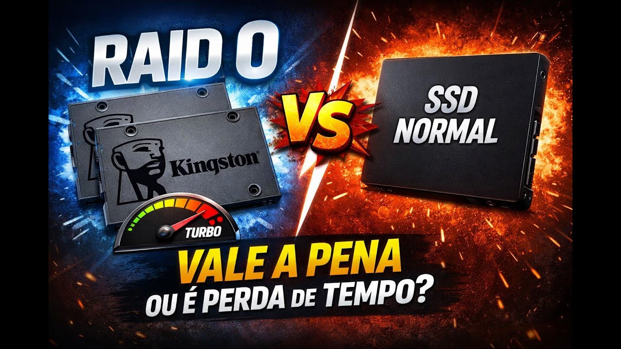 RAID 0 com SSD Barato Vale a Pena? Testei o A400!
