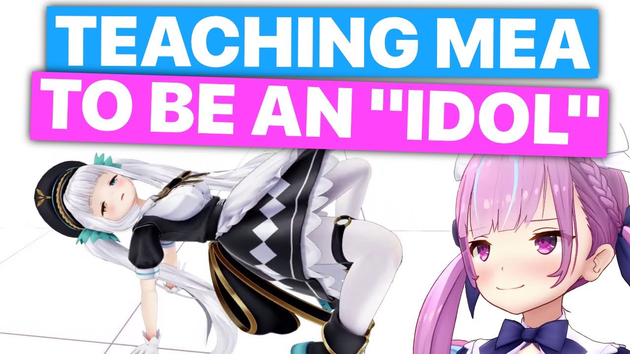 Aqua Teaches Mea How To Be An Idol (Kagura Mea & Minato Aqua / Hololive) [Eng Subs]