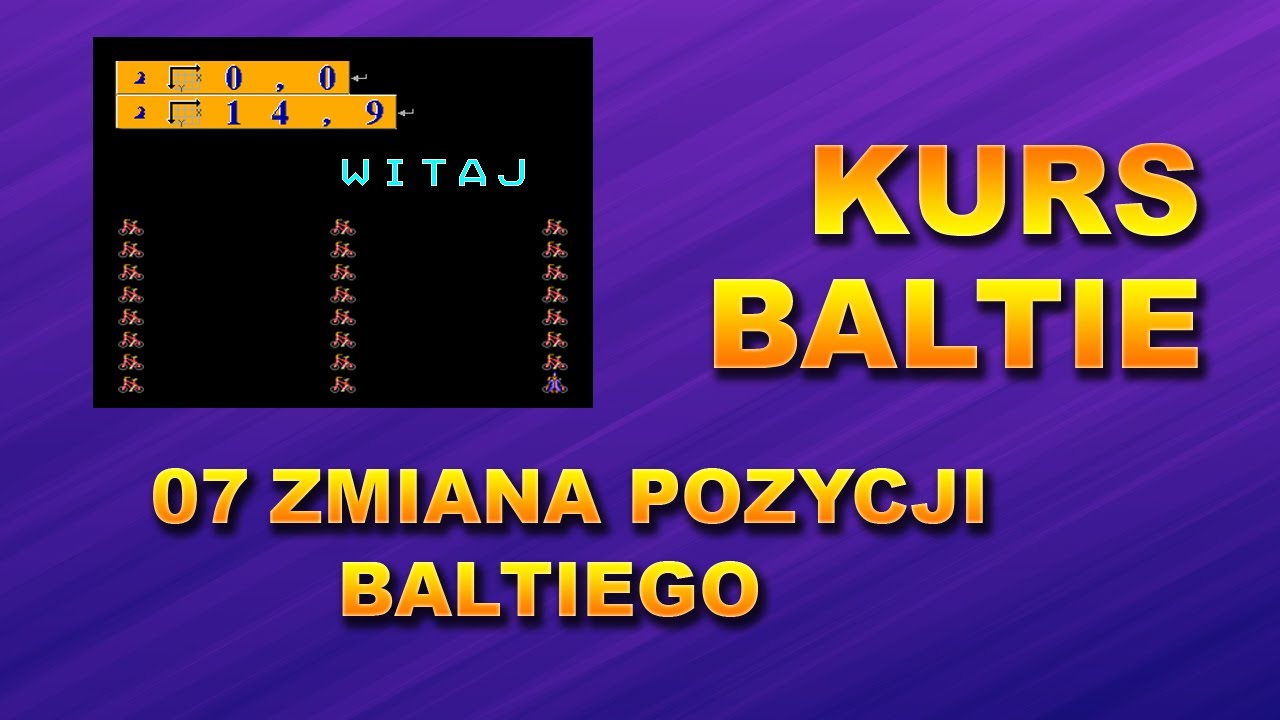 Kurs Baltie 07 Zmiana pozycji Baltiego