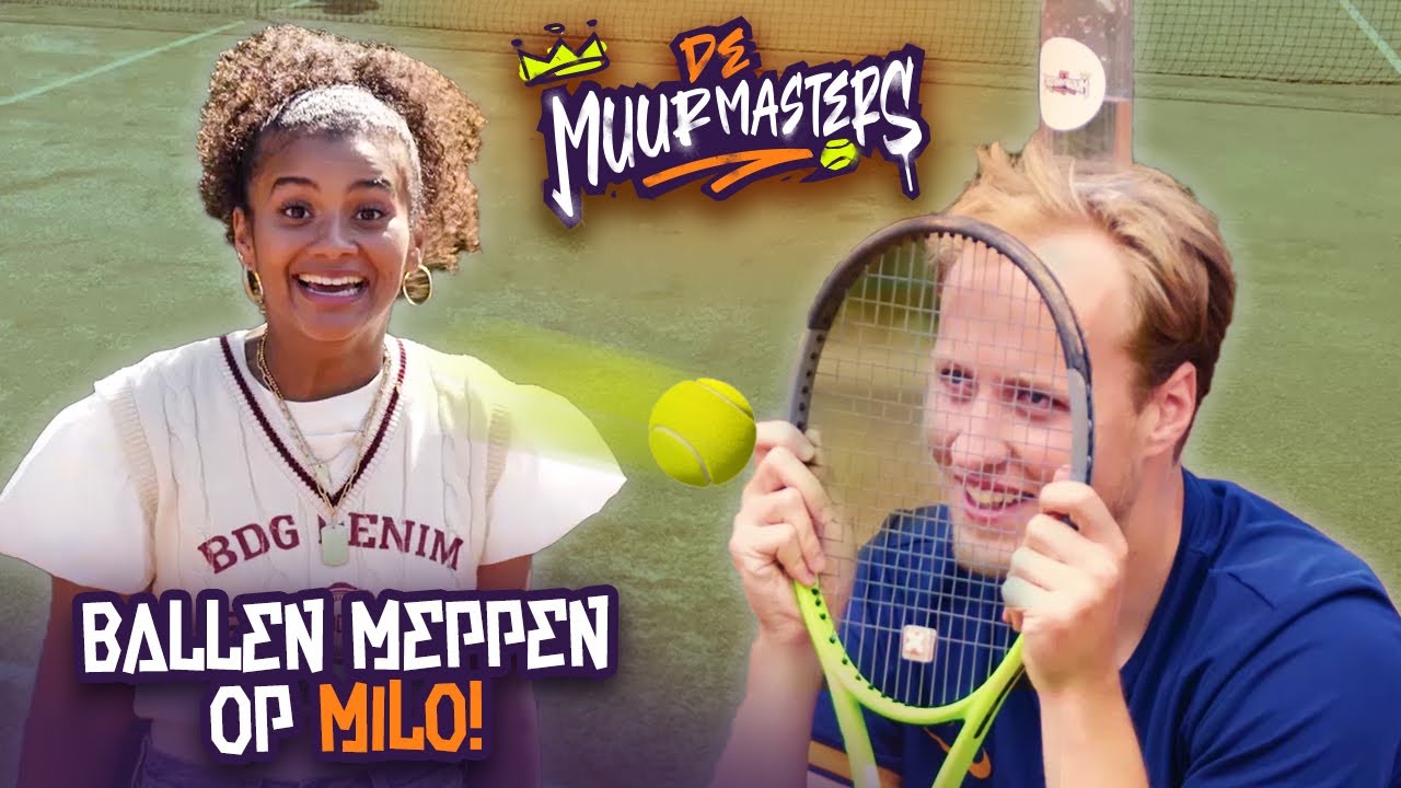 MILO: “Jullie gaan tennisballen pompen op mij?!” | MuurMasters #2 | KNLTB