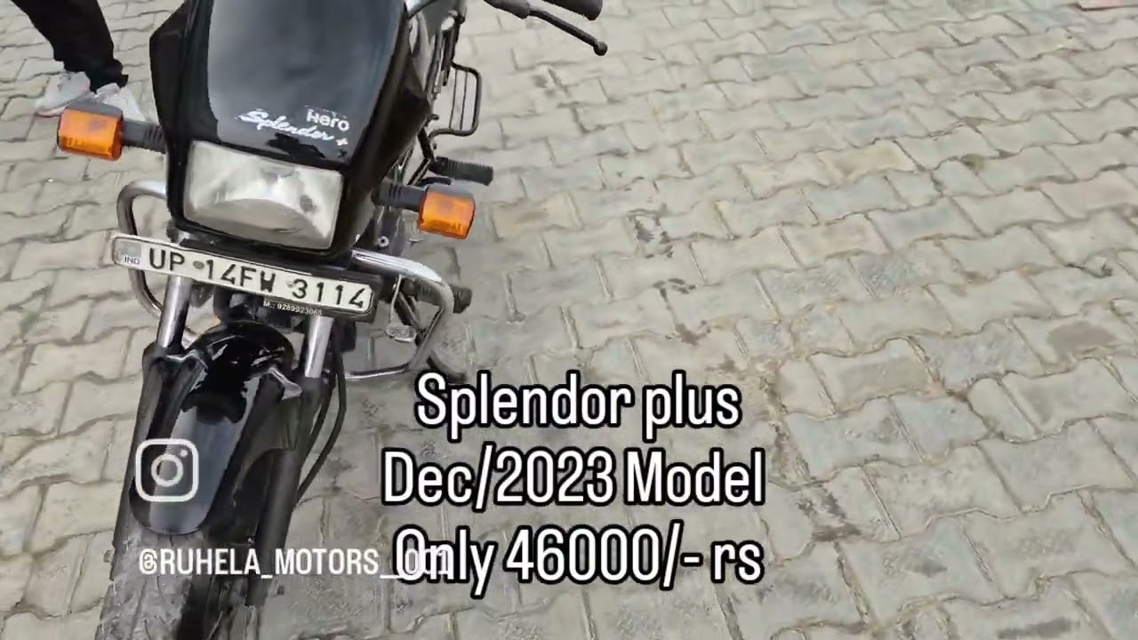 Splendor plus dec/2023 model Contact no. 7217246214,8192096214 