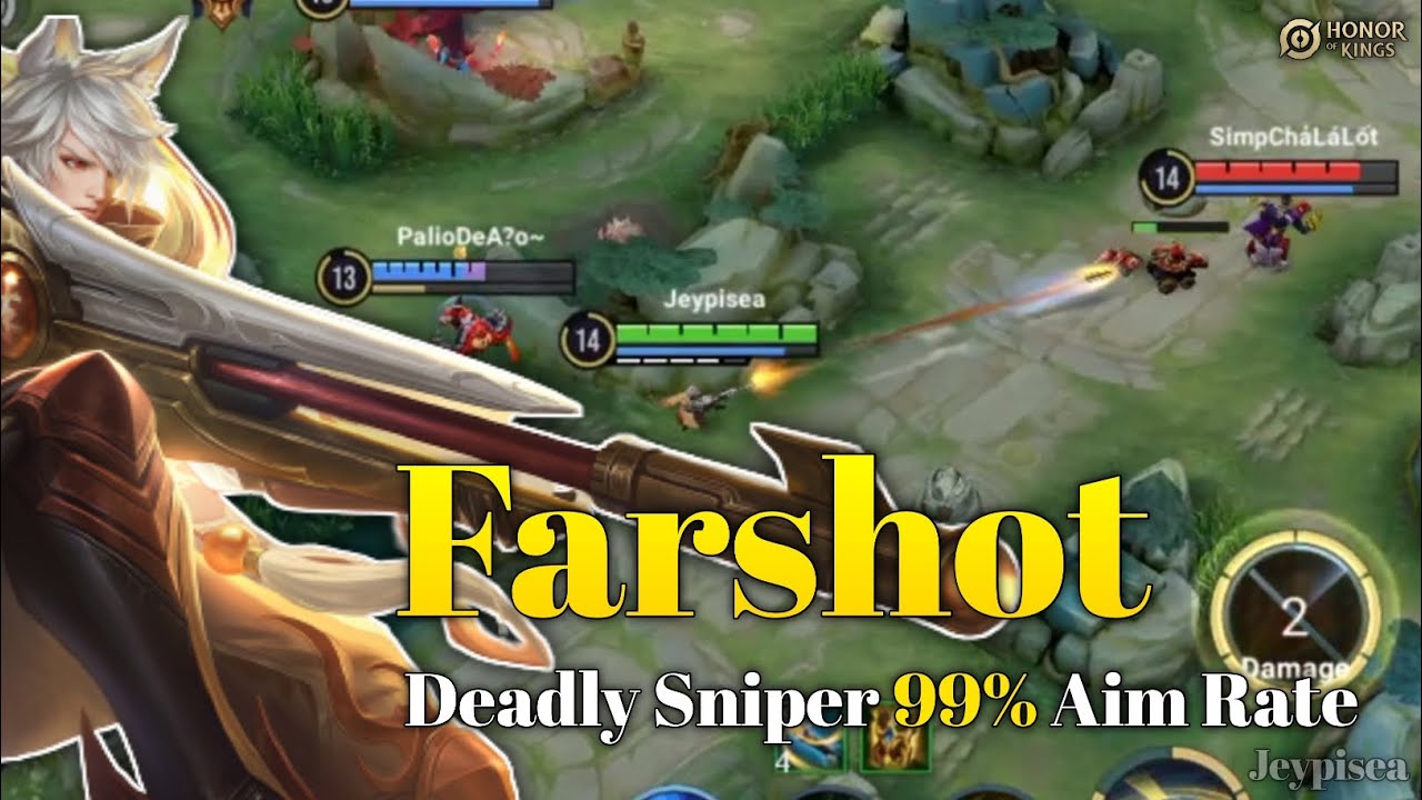 Deadly Sniper Insane Aim Rate!! [ Farshot ( New Hero ) Gameplay + Build & Arcana ] Honor of Kings!!