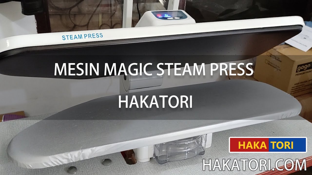 Mesin Setrika Portable Otomatis HAKATORI Magic Steam Press