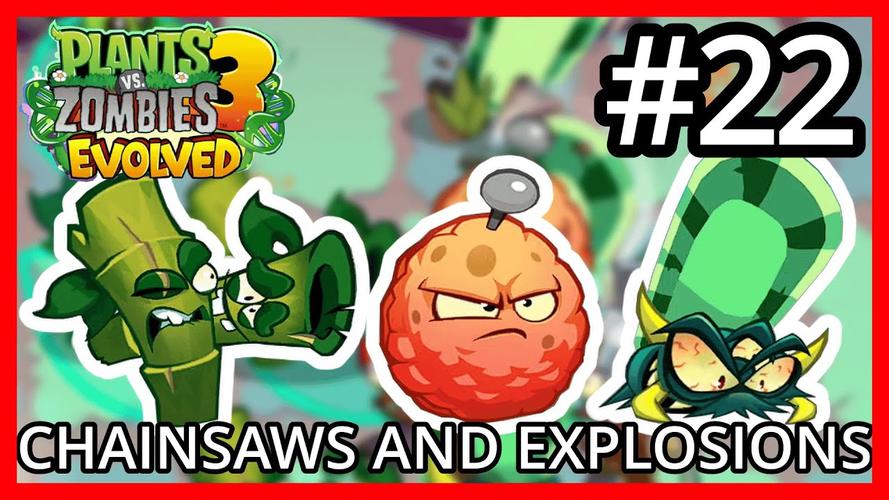 Chainsaw Grass, Bamboo Shoot and Explode-O-Nut Unlocked - Plants Vs Zombies 3 Evolved Beta