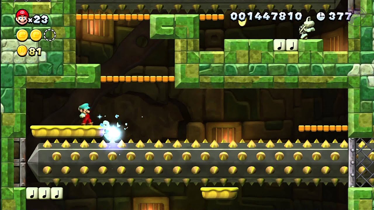 Sparkling Waters - Giant Skewer Tower [New Super Mario Bros Wii U]