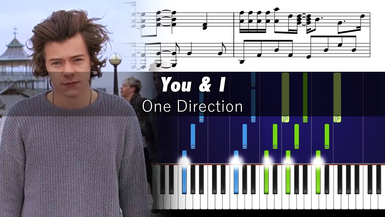 One Direction - You & I - Piano Tutorial with Sheet Music