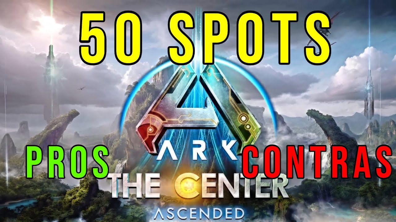 50 SPOTS y CUEVAS PVP (Pros y Contras) The Center Ark Survival Ascended | ASA FNAFoxy2000