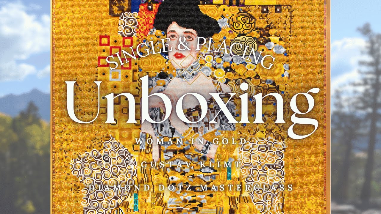 Unboxing: Woman In Gold - Gustav Klimt - @DiamondDotz Masterclass #diamondpainting #unboxing #diy
