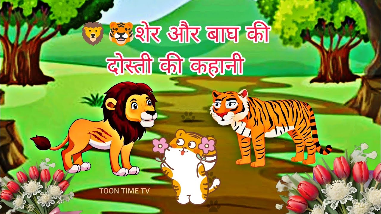 🦁🐯 शेर और बाघ की दोस्ती की कहानी