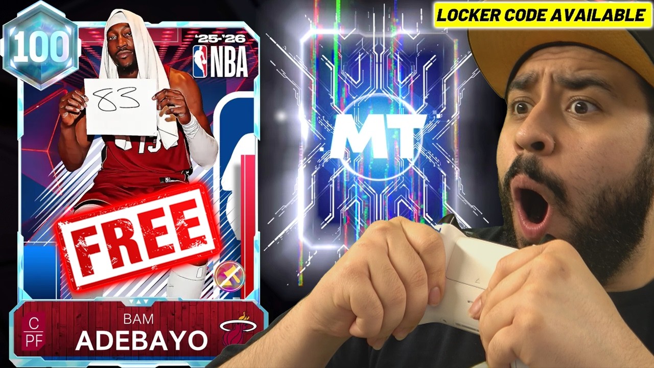 Бесплатный геймплей с Бэмом Адебайо (рейтинг 100 OVR)! 2K улучшили новую бесплатную карточку GOAT!