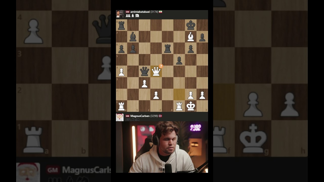 Magnus blunder !! #chess #magnus