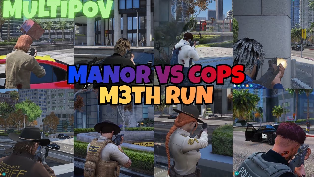 Manor Get in a 30+ PD Shootout  At Power St. During M3th Run | MULTIPOV  20 POVS | NOPIXEL 4.0 GTARP