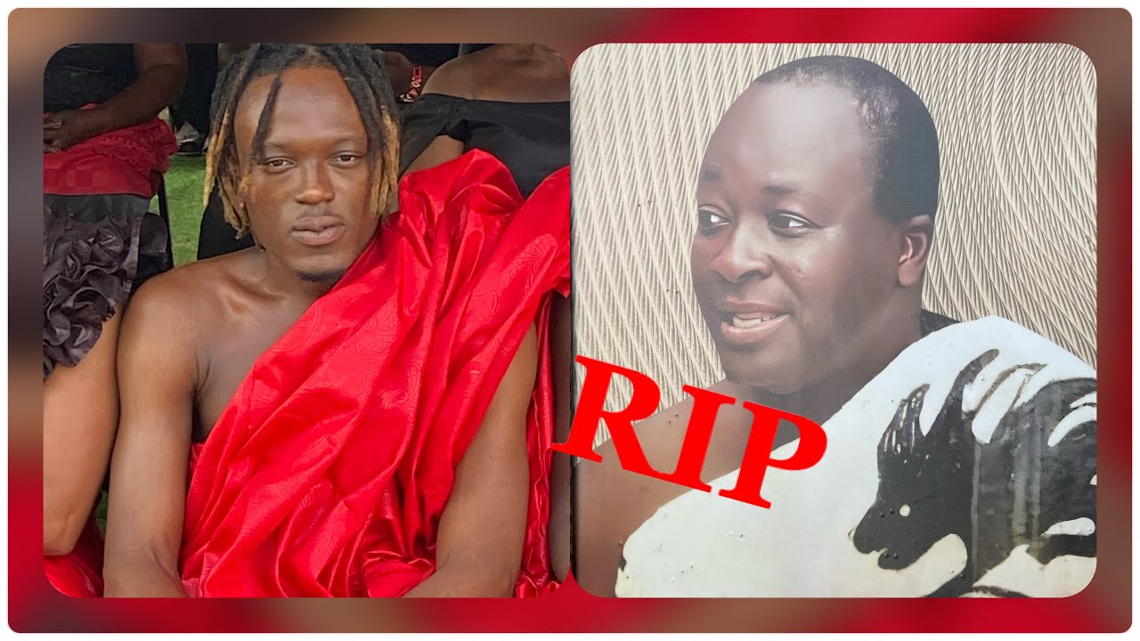 Okese1 show his last Respect to his late Father Barima Akwasi Afrane CEO AFRANE ENV.SANITATION😭🙏🏻