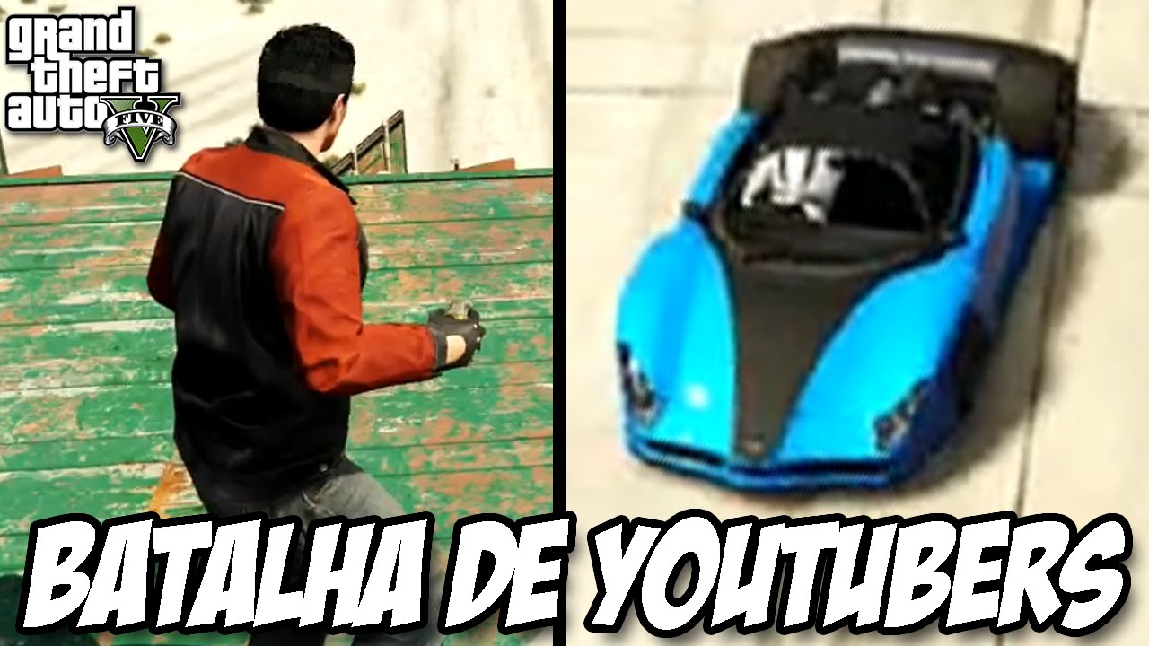 GTA 5 - Super Carros X Granadas COM UM MONTE DE YOUTUBERS