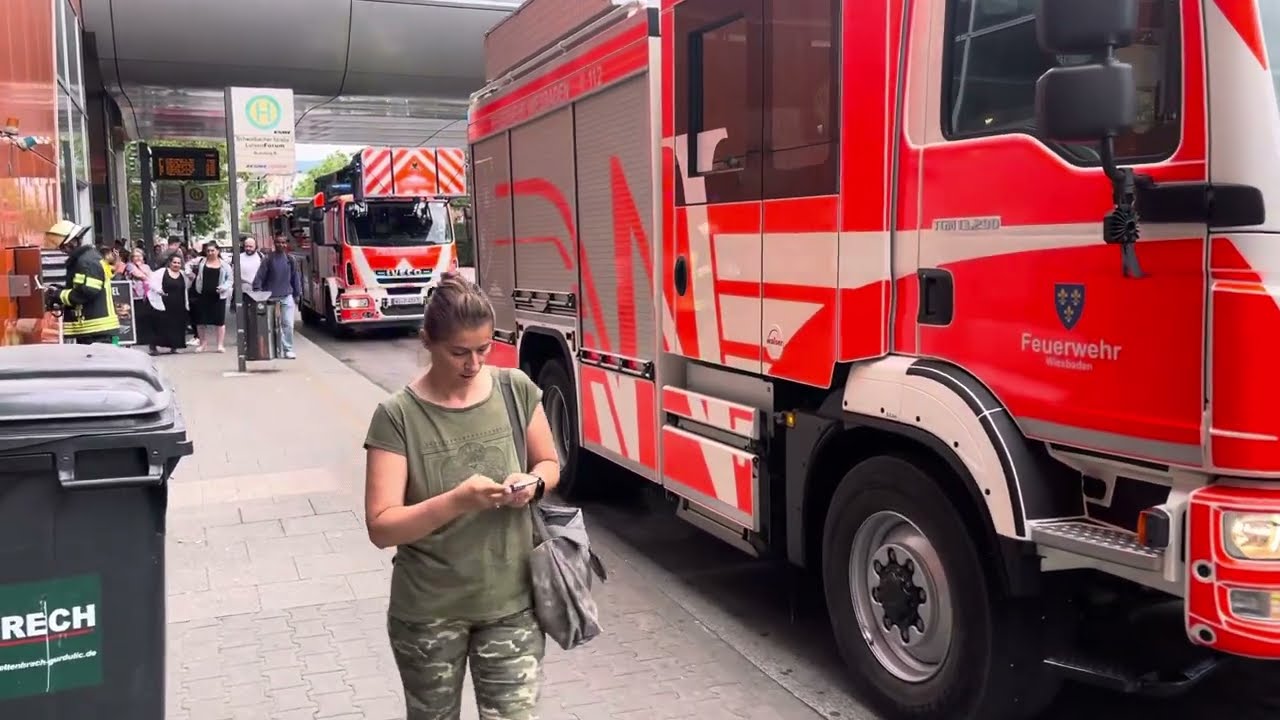 Grossalarm im Luisenforum Wiesbaden am 28. Juni 2023 ( Wiesbadner Bub )