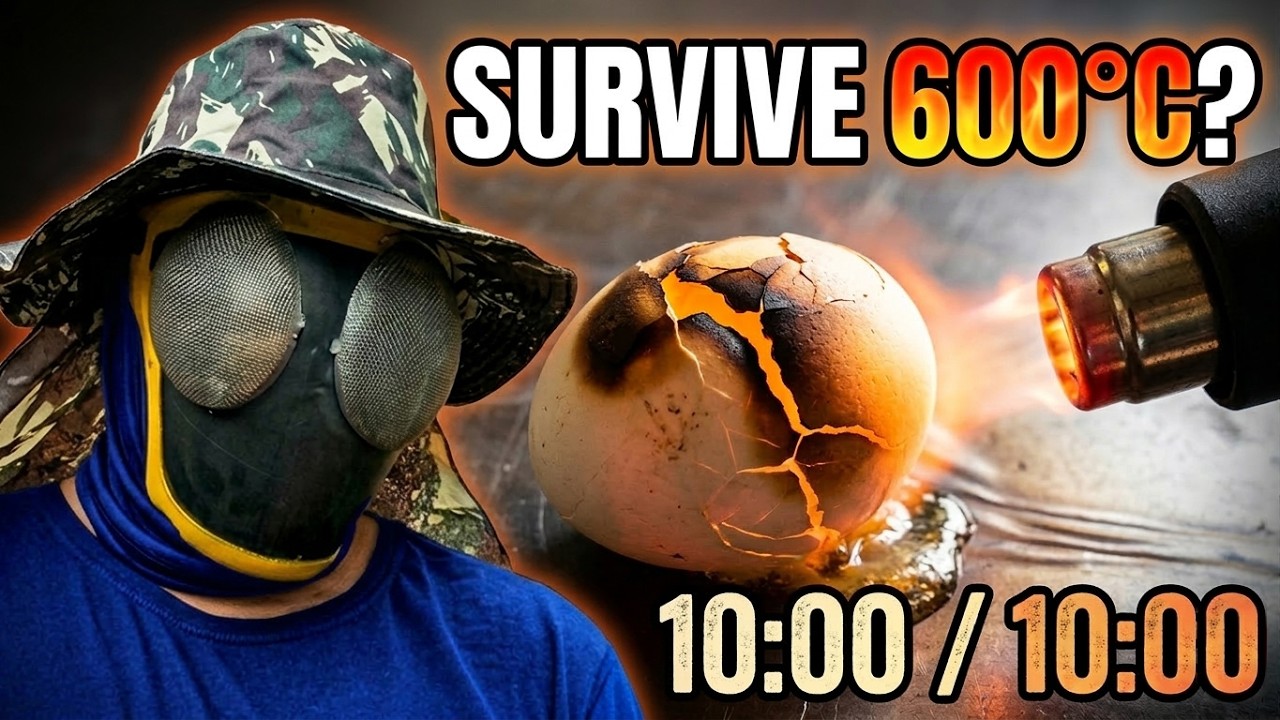 Выдержи 600°C или разобьйся вдребезги! (Испытание с яйцом за 1 доллар)