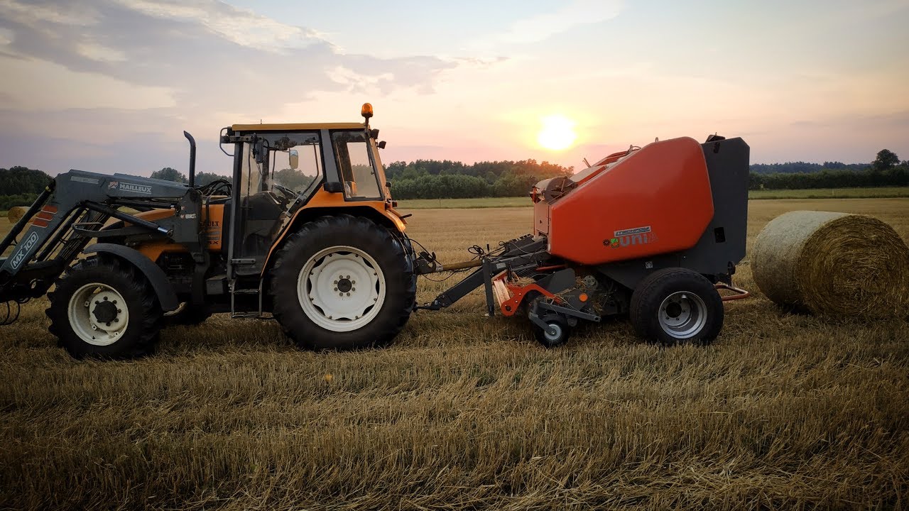 Prasowanie słomy 2019 | Renault Ceres 345X & Unia Famarol DF 1,8 Vd