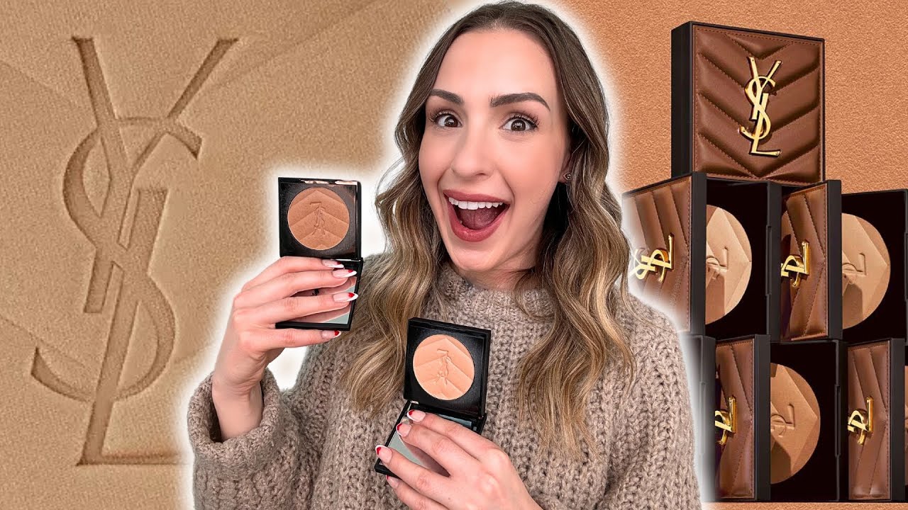 YSL ALL HOURS HYPER BRONZE 🤎 Лучший новый бронзер 2024 года? Light Sepia и Buff Dune | Свотчи и о...