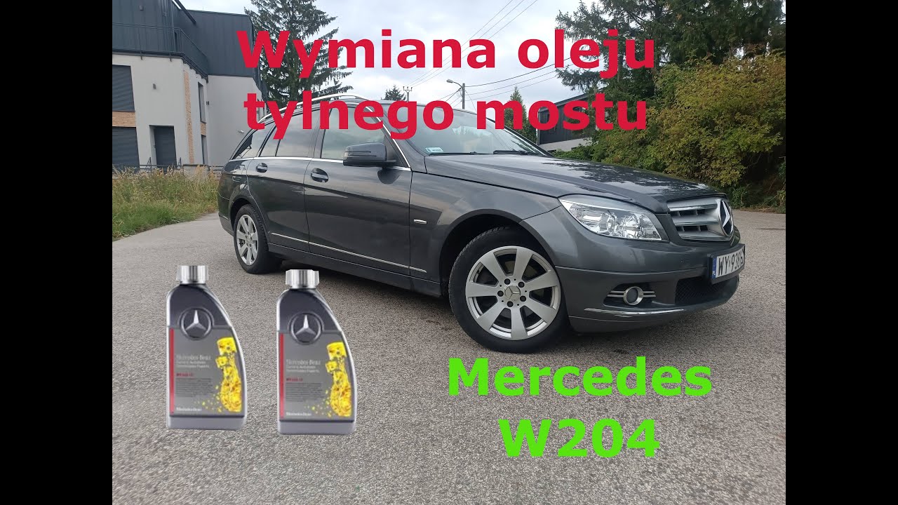 Wymiana oleju w tylnym moście Mercedes W204