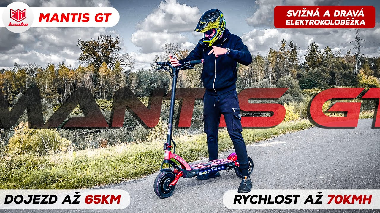 Kaabo Mantis GT | Svižná elektrokoloběžka se špičkovou elektronikou | Eco Vehicle X Kaabo