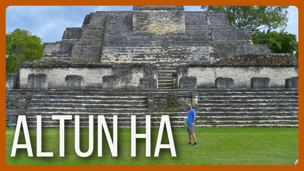 Exploring the Maya Site of ALTUN HA - Belize