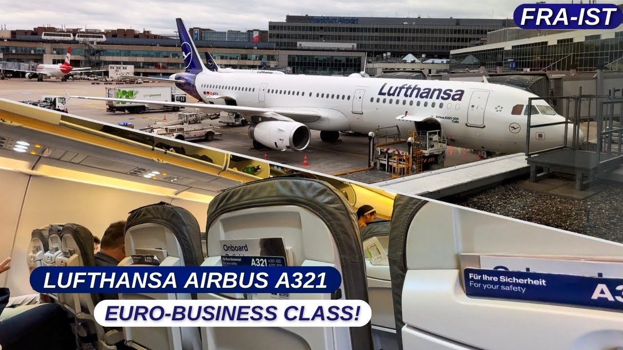 4K TRIP REPORT | LUFTHANSA “BUSINESS CLASS” | Airbus A321 Frankfurt - Istanbul + LH Business Lounge