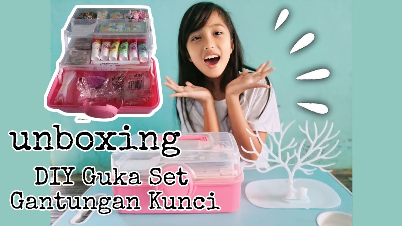 DIY Guka Set Gantungan Kunci | Unboxing Guka Keychain Set Box |