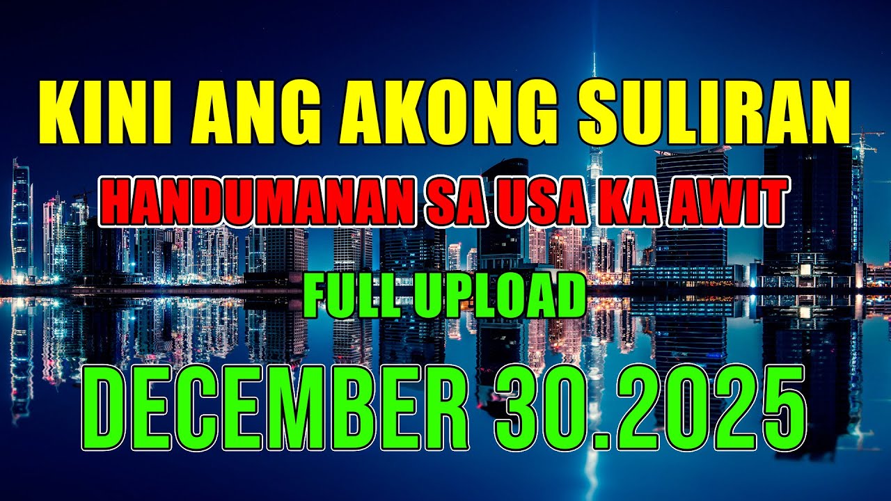 [1 HOUR] Kini Ang Akong suliran ug Handumanan sa Usa Ka awit. | Full upload | December 30.2025