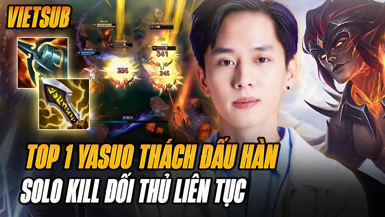 (Vietsub) Boy1champ Yasuo Trung Quốc Roufeng Quẩy Rank Thách Đấu Hàn Cực Cháy Khi Đối Đầu Orianna