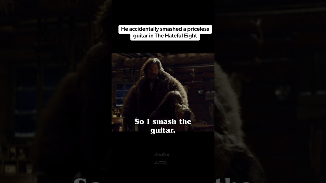 A 150 year old guitar broken during The Hateful Eight