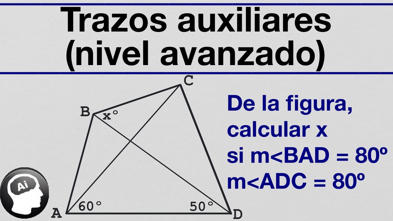 Trazos auxiliares en triangulos (nivel avanzado) ejercicios resueltos (UNI)