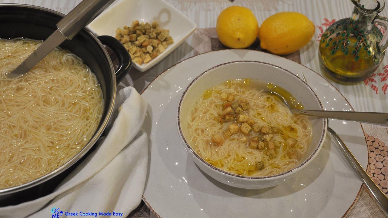 Fine coiled Vermicelli/Fideo or Fide Soup by Granny Calliopi - Φιδές Ψιλός Σούπα από Γιαγιά Καλλιόπη