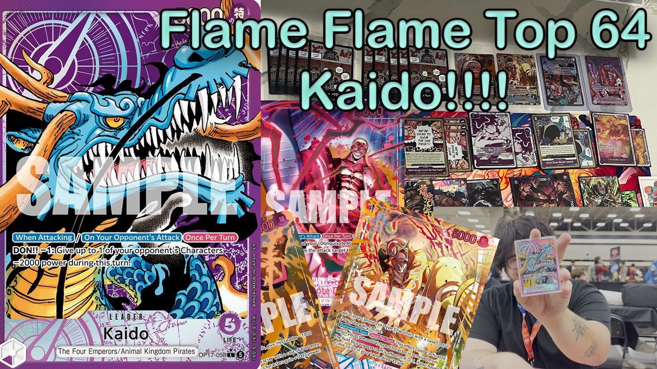Flame Flame Fruit Colosseum TOP 64 (7-1) OP17 Kaido Decklist and Interview!