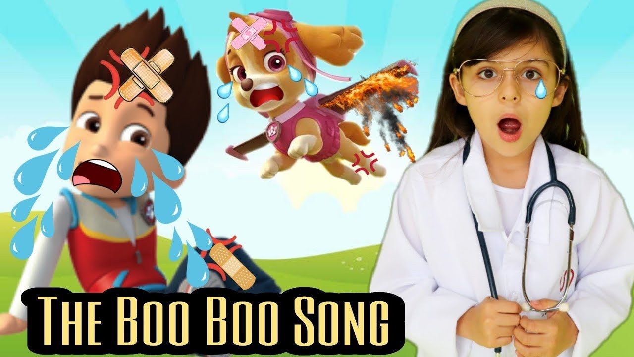 The Boo Boo Song Com Patrulha Canina| Nursery Rhymes and Kids Song