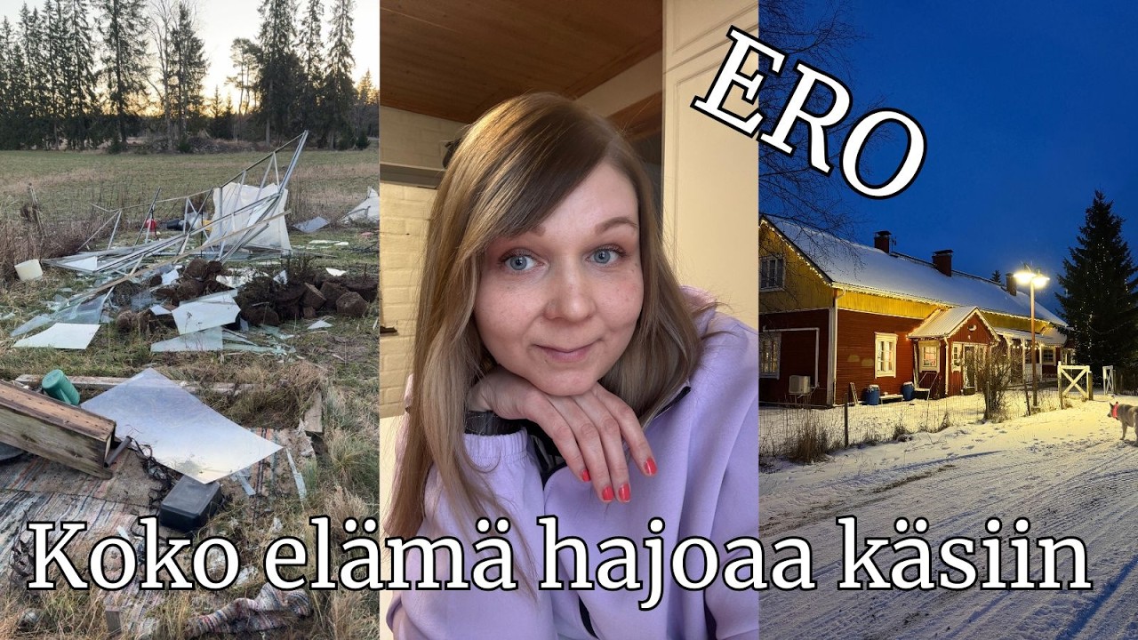 Tuntuu, että koko elämä hajoaa käsiin // Meidän pitää jutella // Myrskytuhot