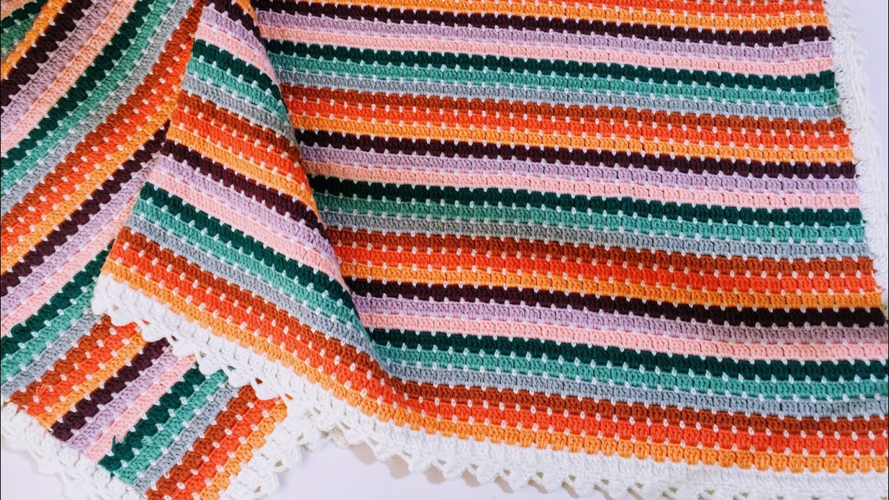Kolay Battaniye Yapımı / Easy Crochet Block Blanket Tutorial (Eng. Subt.)