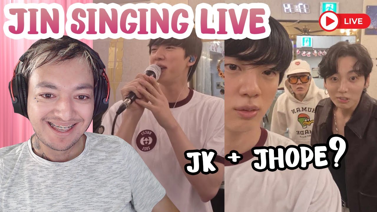 JIN WEVERSE LIVE - SINGING I'LL BE THERE LIVE - JUNGKOOK + J-HOPE | REACTION