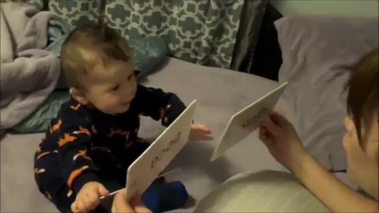 Bebe leyendo a los 7 meses