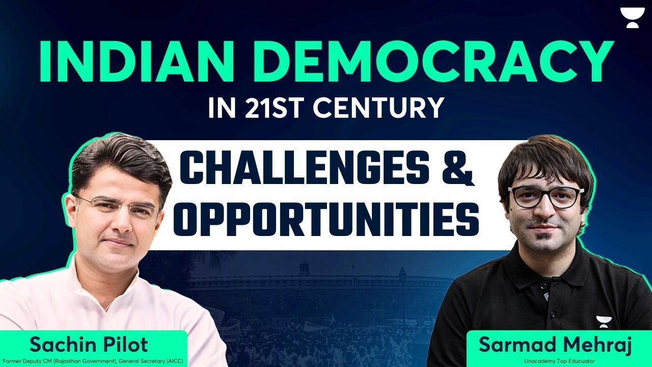 Sachin Pilot on Indian Democracy - Challenges & Opportunities | By Sarmad Mehraj