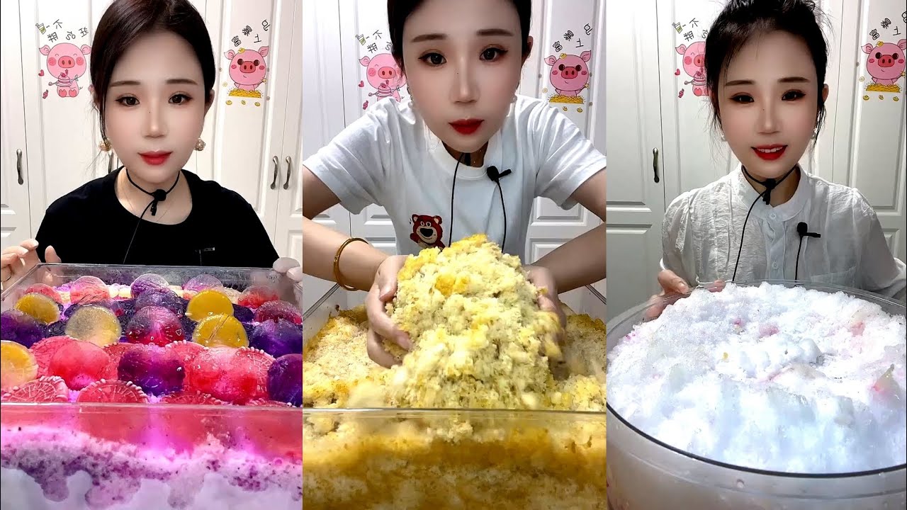 ASMR SHAVED ICE EATING YY